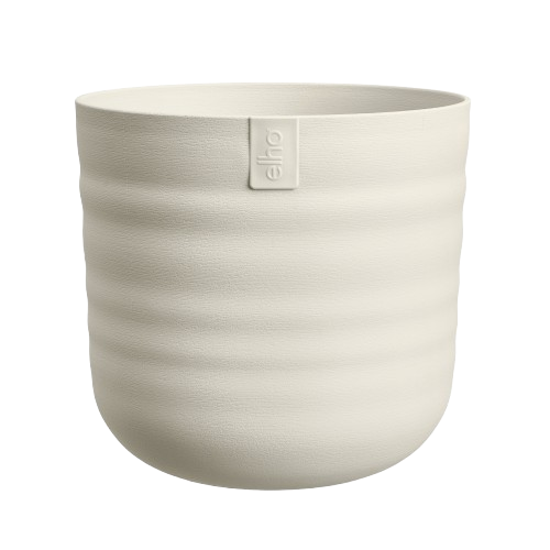 dune round 14cm linen white